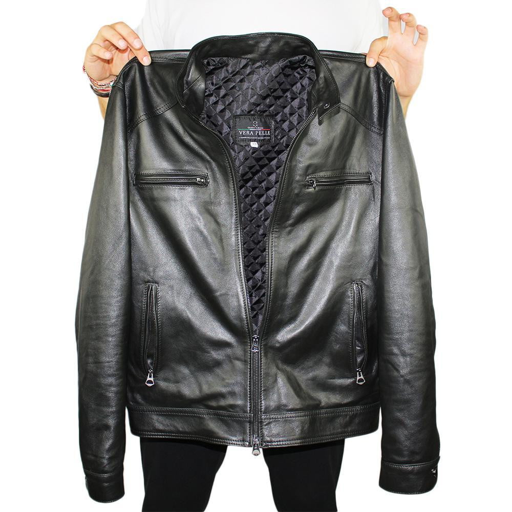 Jacket in Real Leather (Biker in Black or Brown)