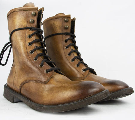 OFF 2002 BOOTS IN WASHED COGNAC.