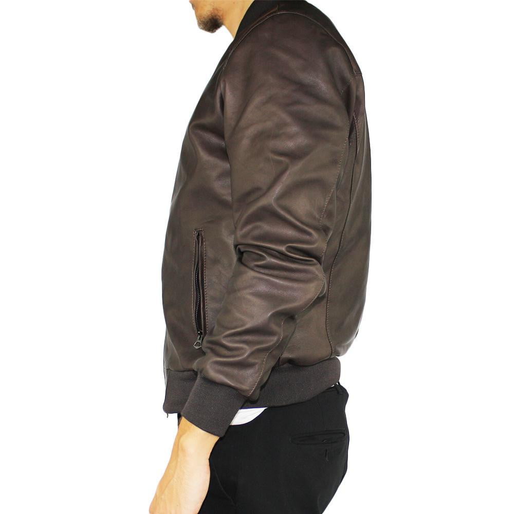 Jacket in Real Leather (Simple in Brown or Black) – WAYART