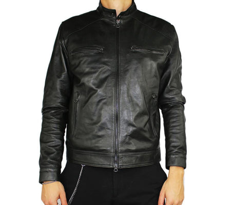 Jacket in Real Leather (Biker in Black or Brown).