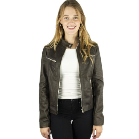 Jacket in Real Leather (Simple in Brown or Black).