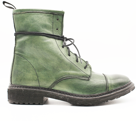 TR1005 Low Boot in washed green.
