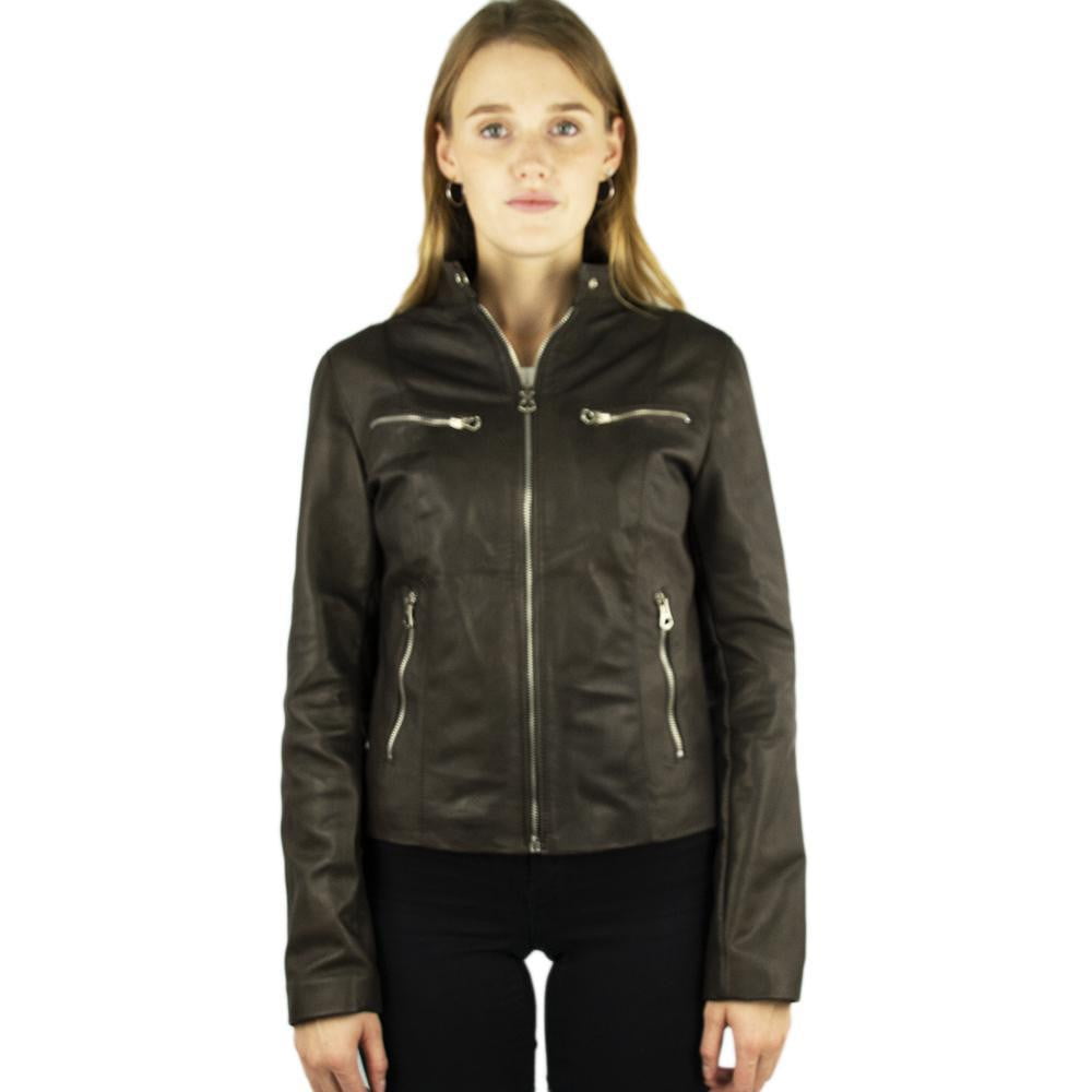 Jacket in Real Leather (Simple in Brown or Black).