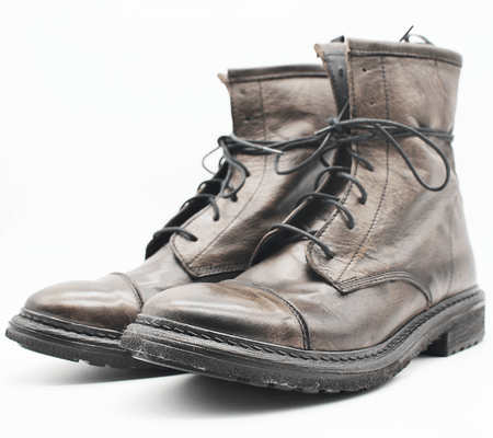 TR1005 Low Boot in washed grey.
