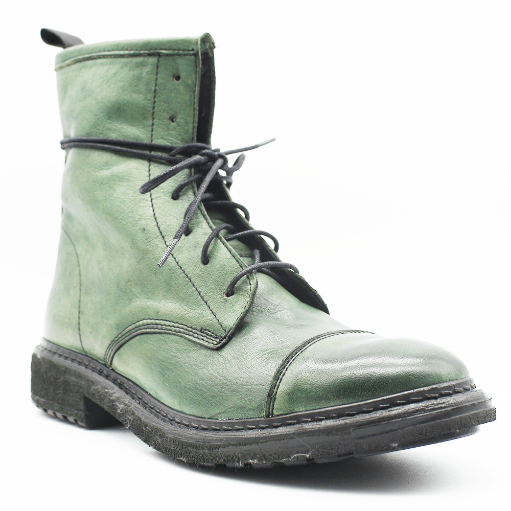TR1005 Low Boot in washed green.